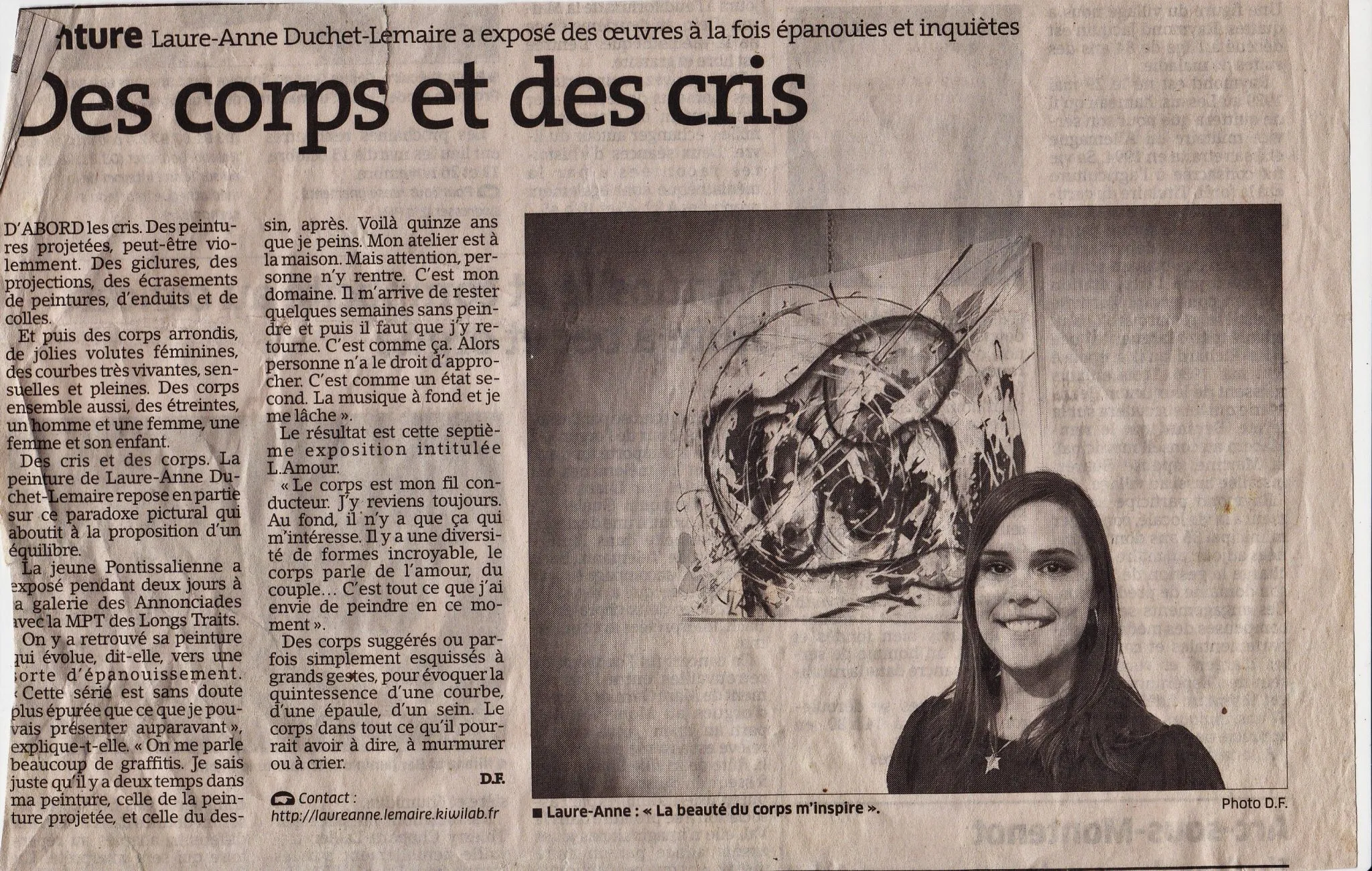 articles de presse sur laure-anne lemaire