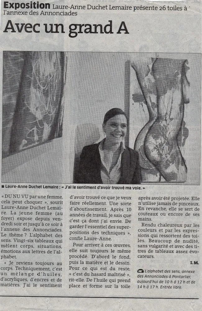 articles de presse sur laure-anne lemaire