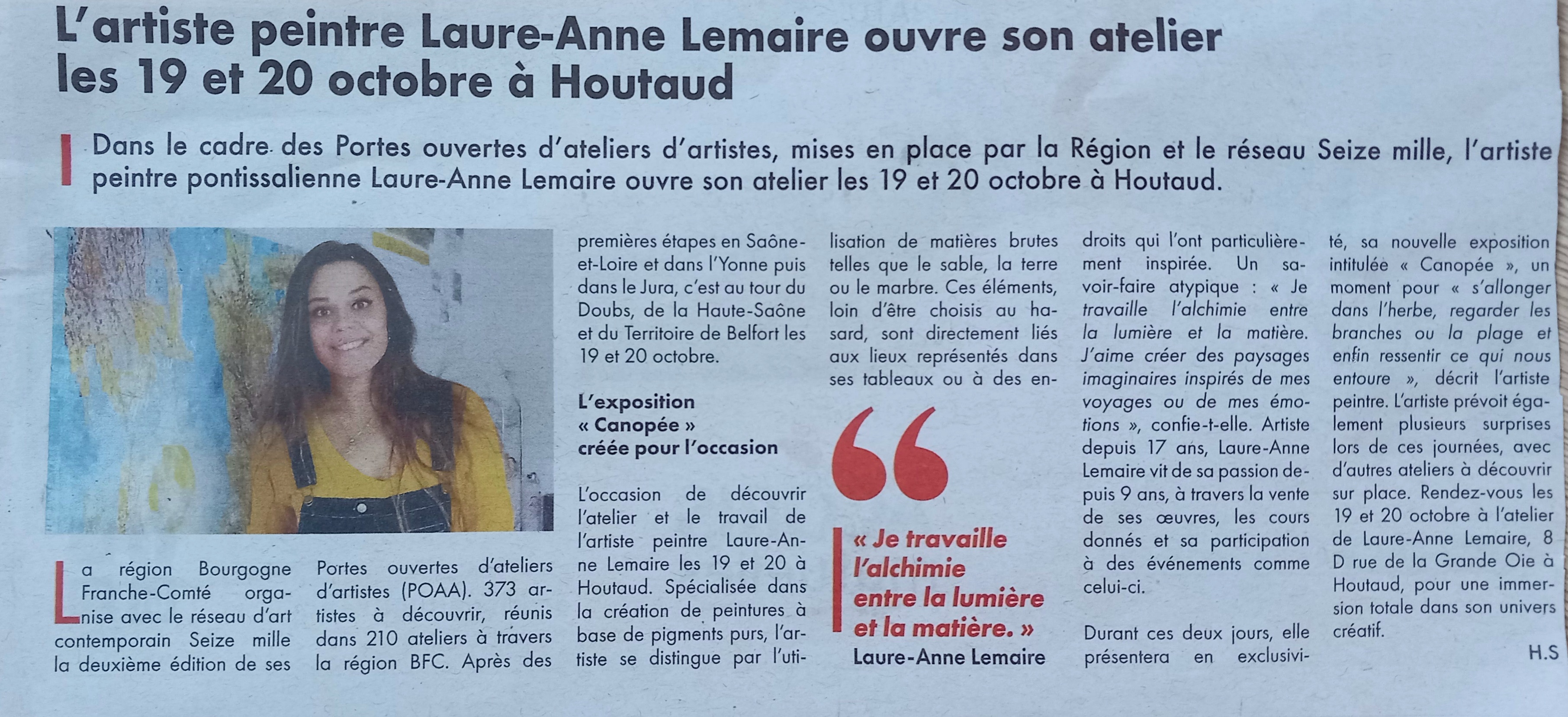 articles de presse sur laure-anne lemaire