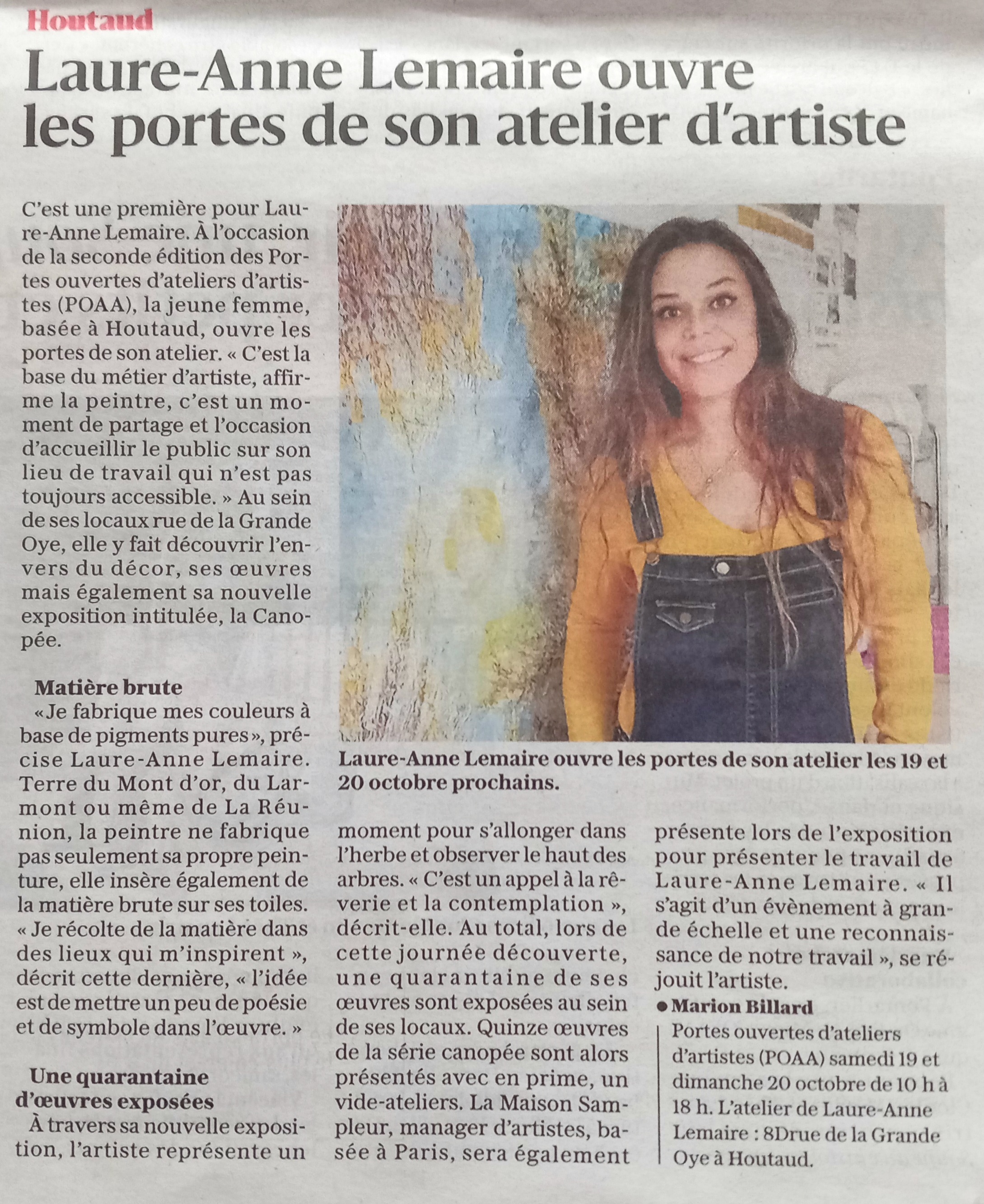 articles de presse sur laure-anne lemaire