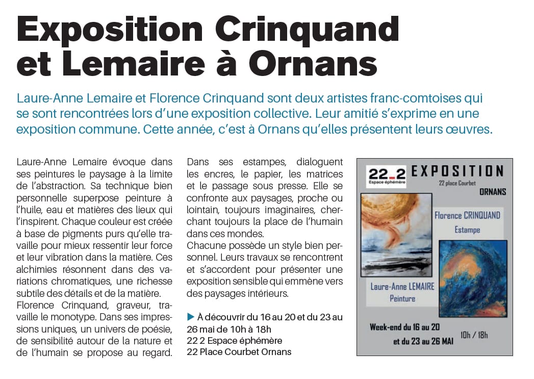 articles de presse sur laure-anne lemaire